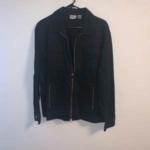 Chico’s Black Jacket Size 2 (large)